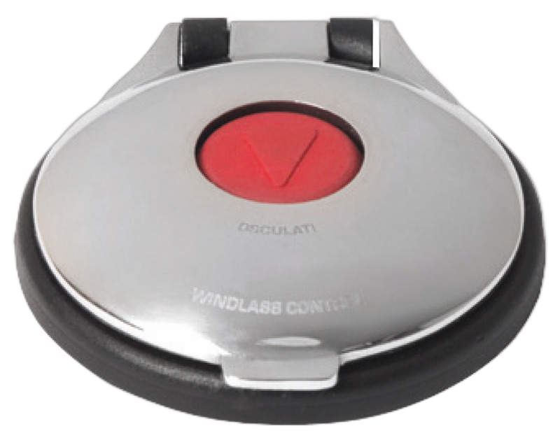 Pulsantiera a pedale per comando elettrico salpa ancore con cover inox
