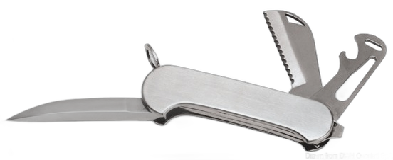 Coltello in acciaio inox di alta qualità