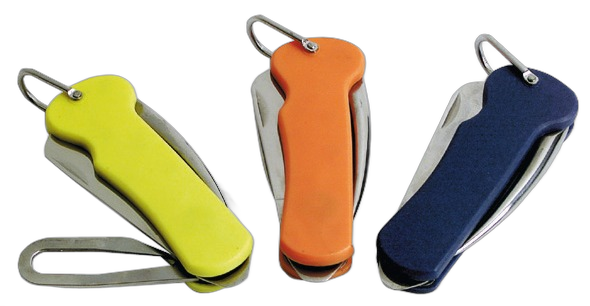 Coltello in acciaio inox con impugnatura in plastica per vela