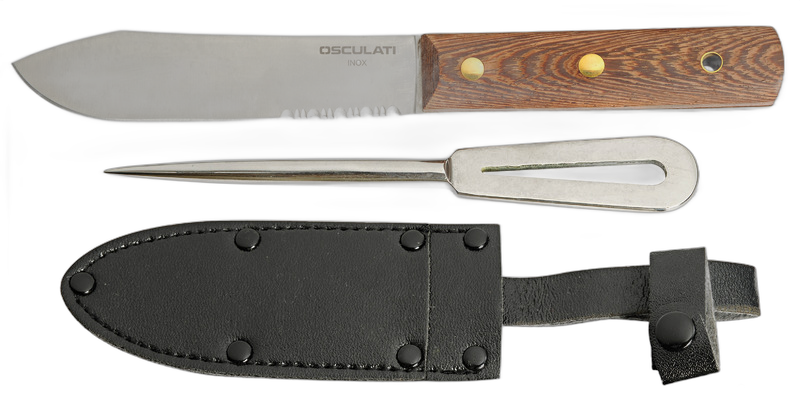 Coltello + punteruolo, fodero