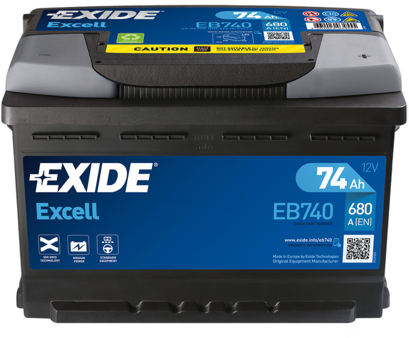 Batterie EXIDE Excell per avviamento