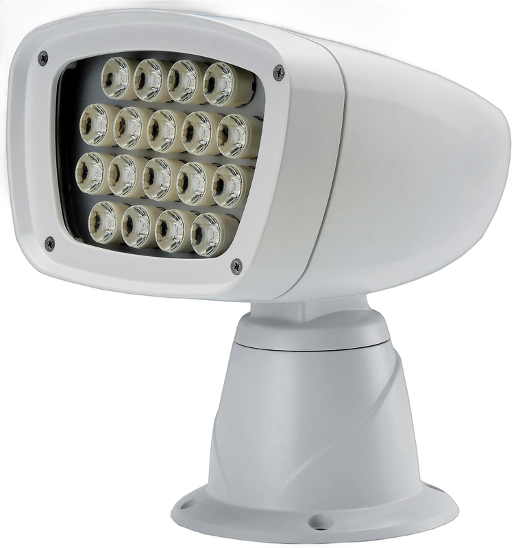 Faro elettrico LED Aldebaran completo di comando joystick da plancia