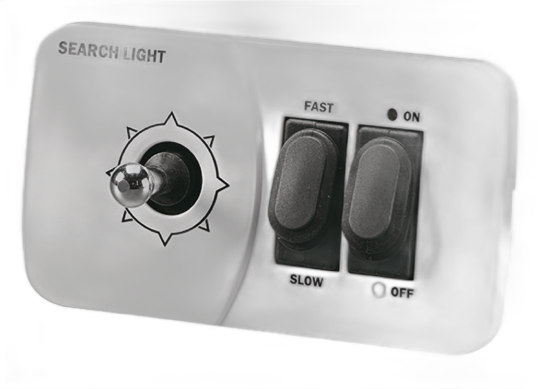 Faro elettrico Combo LED Aldebaran completo di comando joystick da plancia
