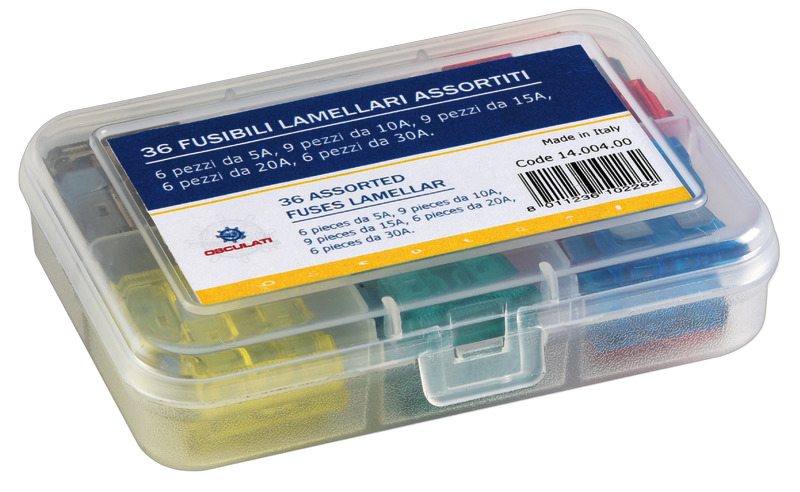 36 Fusibili lamellari assortiti