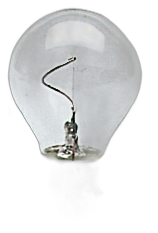 Lampadina a filamento verticale