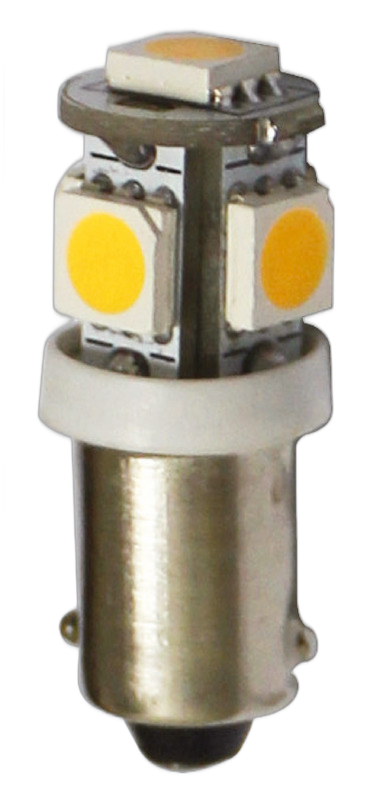 Lampadina LED per fanali, luci cortesia e luci di via zoccolo BA9S