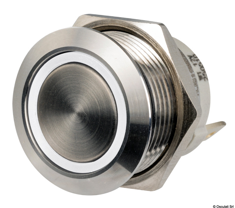Interruttori flat a basso profilo in acciaio inox 12/24V 20 A