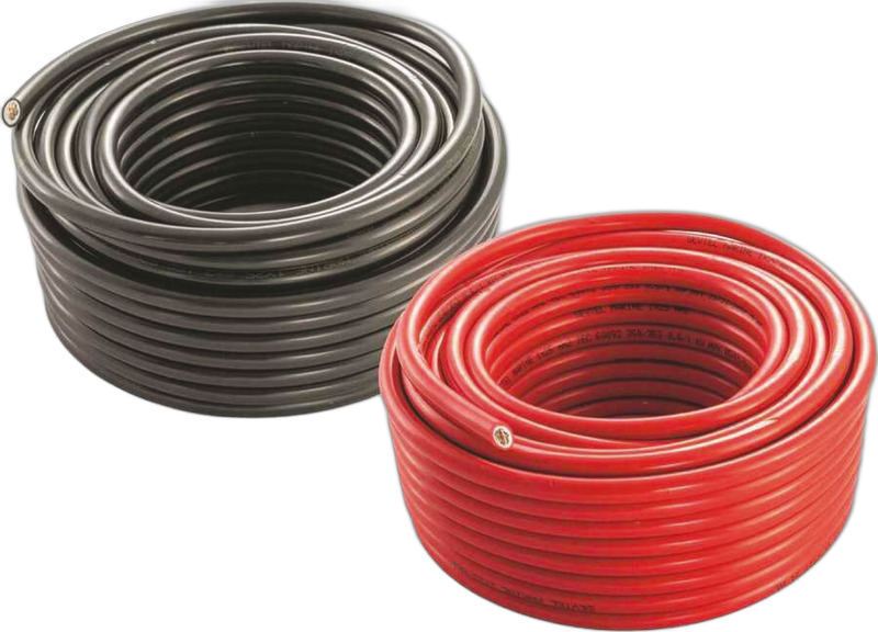 Cavo per batterie in rame stagnato con rivestimento isolante in resina sintetica
