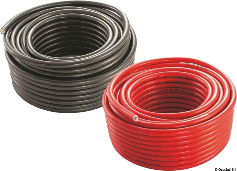 Cavo per batterie in rame stagnato con rivestimento isolante in resina sintetica