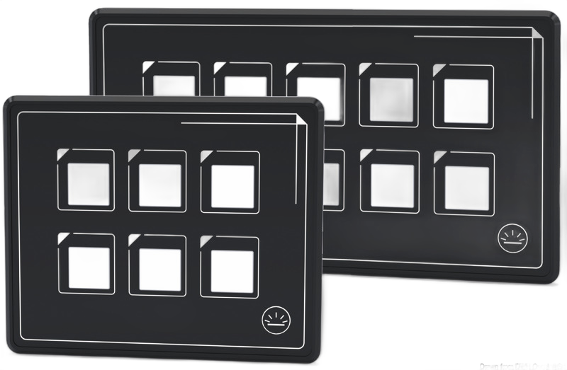Pannello elettrico touch-control ultra sottile formato da pannello + cavo USB + Control Box