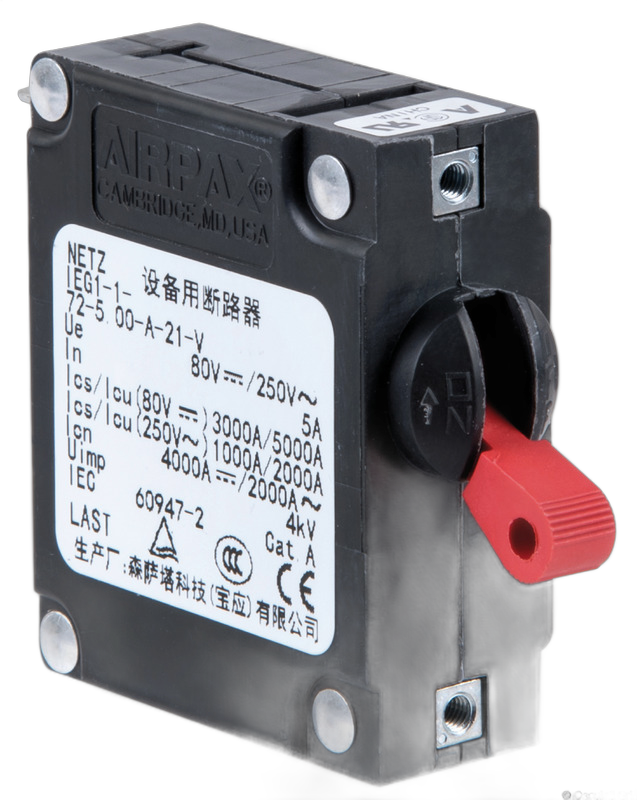 Interruttore AIRPAX/SENSATA a levetta magneto/idraulici con fusibile automatico ricaricabile