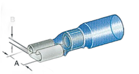 Faston preisolati con termoretraibile a tenuta stagna da 6,3 mm