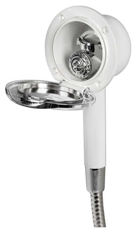Box doccia Classic Evo a parete con doccia a pulsante Mizar