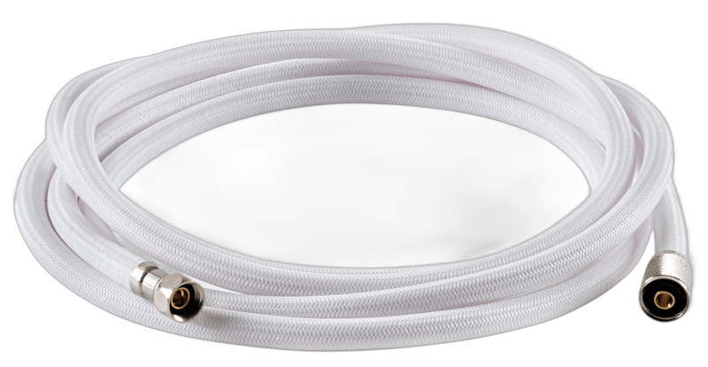 Tubo doccia retinato bianco in nylon