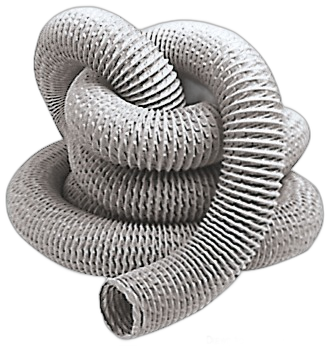 Tubo per aspiratori in fibra di vetro e PVC con armatura metallica