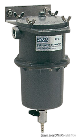 Prefiltro centrifugo separatore acqua/carburante (gasolio o benzina) 150 micron