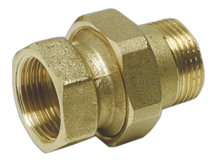 Foto Raccordo diritto 3 pezzi con cannotto e tenuta sfero-conica e o-ring