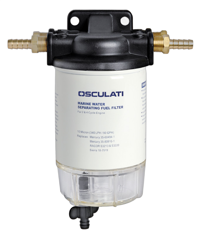 Filtro separatore acqua/carburante universale