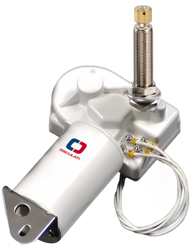 Motore serie 20 W per bracci e spazzole max 550 mm alberino alettata millerighe