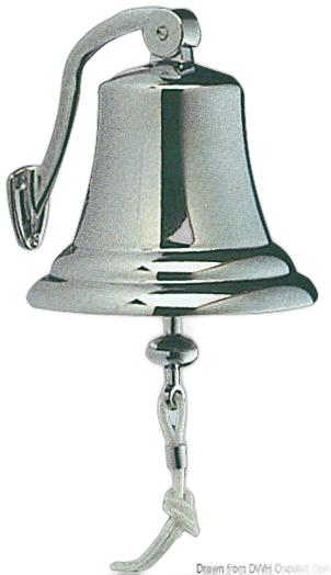 Campana regolamentare in ottone cromato