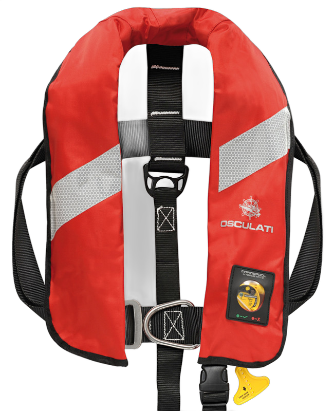 Salvagente autogonfiabile Security 150 N (EN ISO 12402-3) con gonfiaggio idrostatico HAMMAR