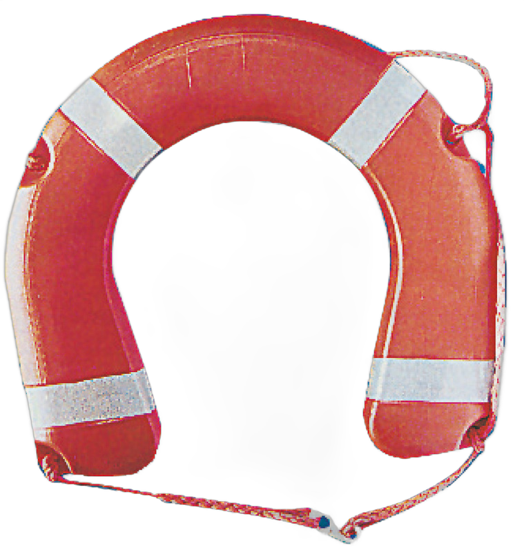 Salvagente a ferro di cavallo omologato D.M. 385/99