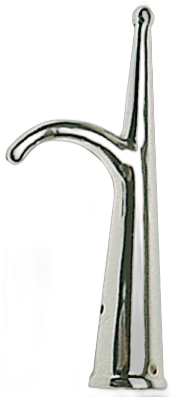 Gancio d’accosto in ottone cromato