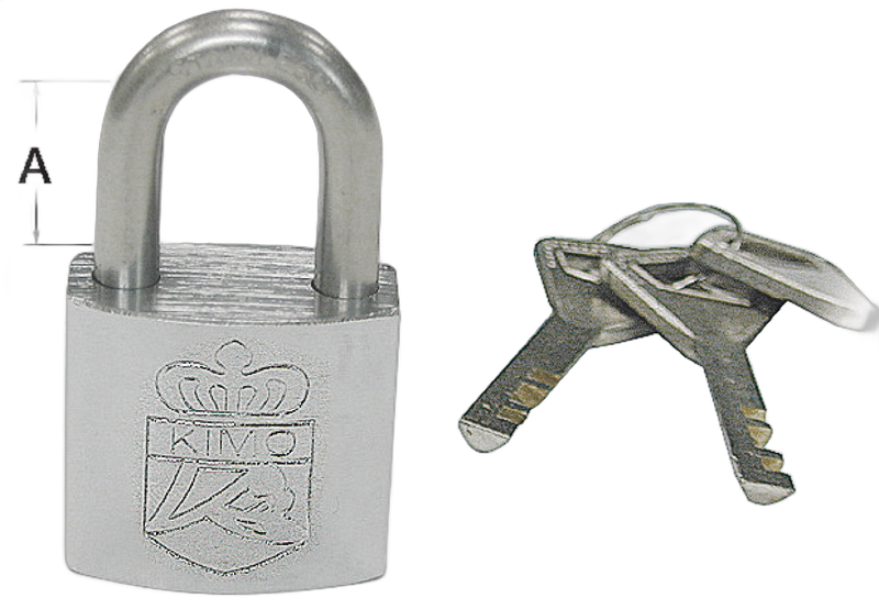 Set 4 lucchetti marini con unica chiave, sistema ABLOY di sicurezza