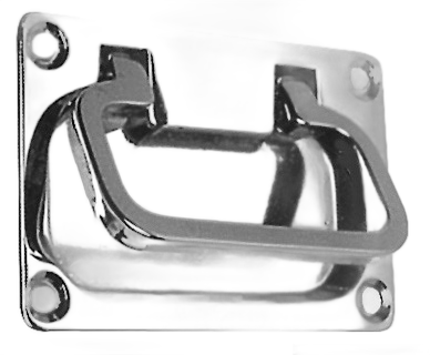 Foto Maniglia in ottone cromato