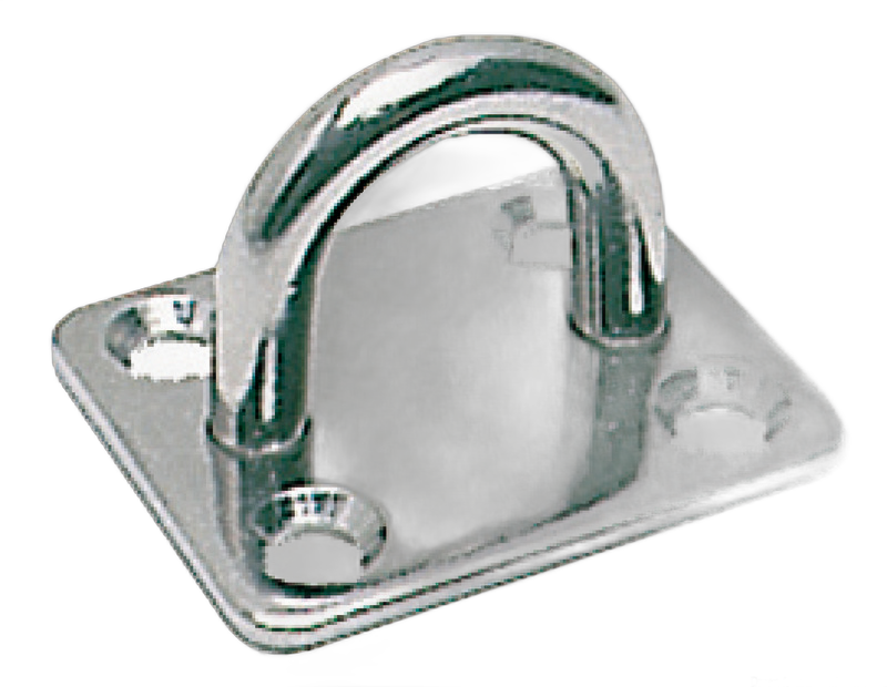 Piastrina rettangolare con anello