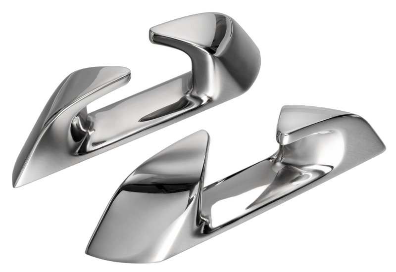 Passacavo angolato in acciaio inox serie Capri