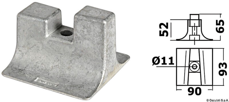 Anodo piede Yamaha 300/450 HP
