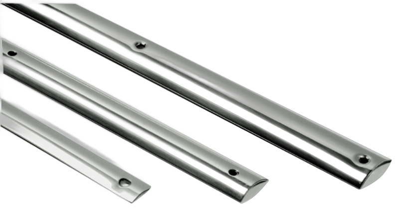 Mezzo tondo in acciaio inox AISI 316 lucidato a specchio