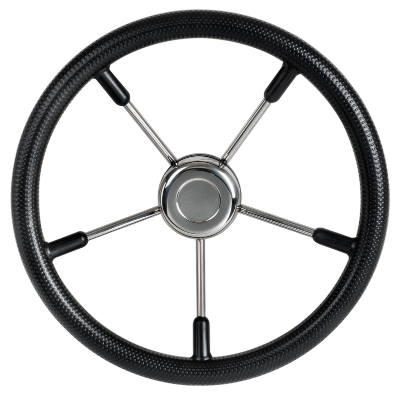 Volante con razze in acciaio inox