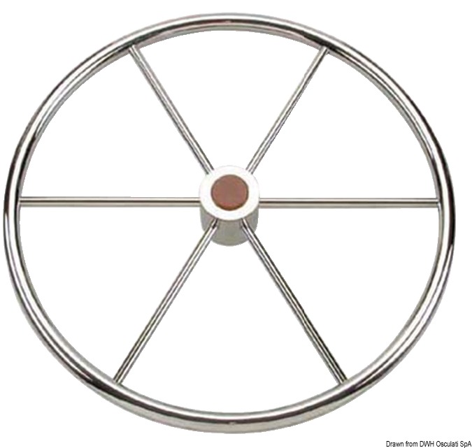 Timone in acciaio inox lucidato a specchio