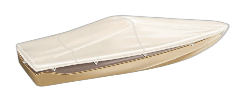 Telone TESSILMARE per ricovero imbarcazioni, modello per imbarcazioni con parabrezza e Day Cruiser
