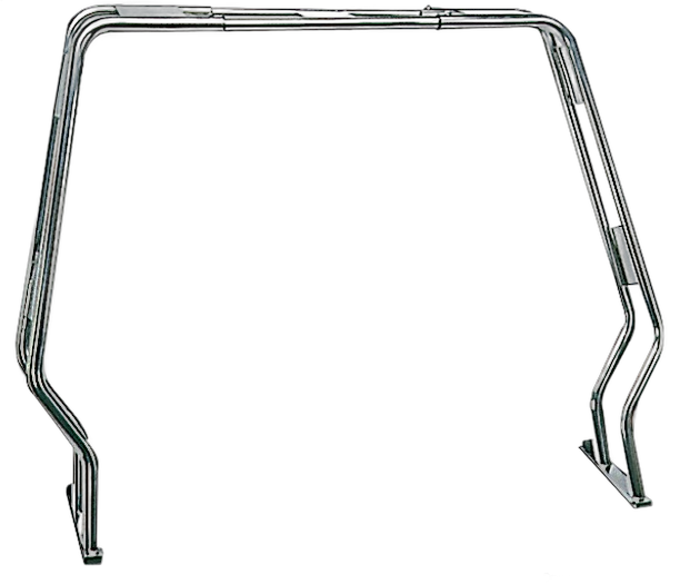 Roll bar abbattibile per gommoni