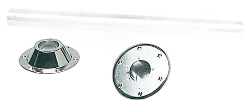 Gamba tavolo in acciaio inox