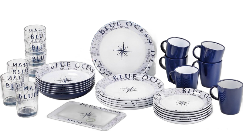 Serie vasellame Blue Ocean