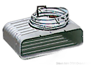 Evaporatore con giunti rapidi e termostato da collegare a 50.932.00/02