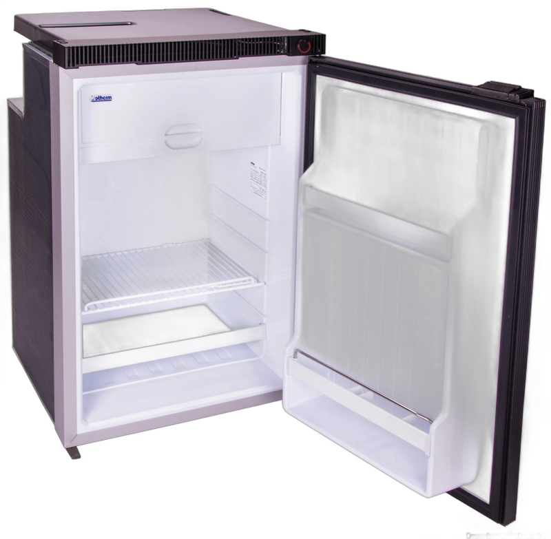 Frigorifero ISOTHERM con compressore ermetico Secop senza manutenzione da 100 litri - porta silver