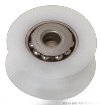 Pulegge in Delrin® con calotte e sfere inox