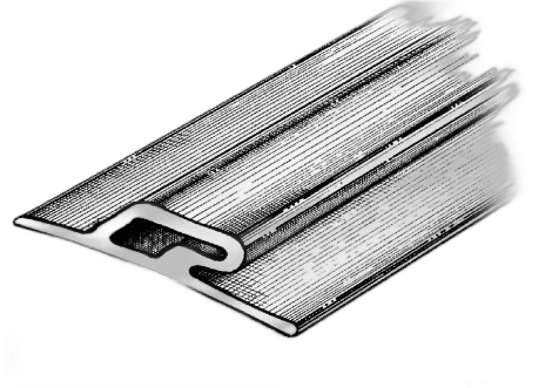 Profilo paraspruzzi, parabordo in EPDM