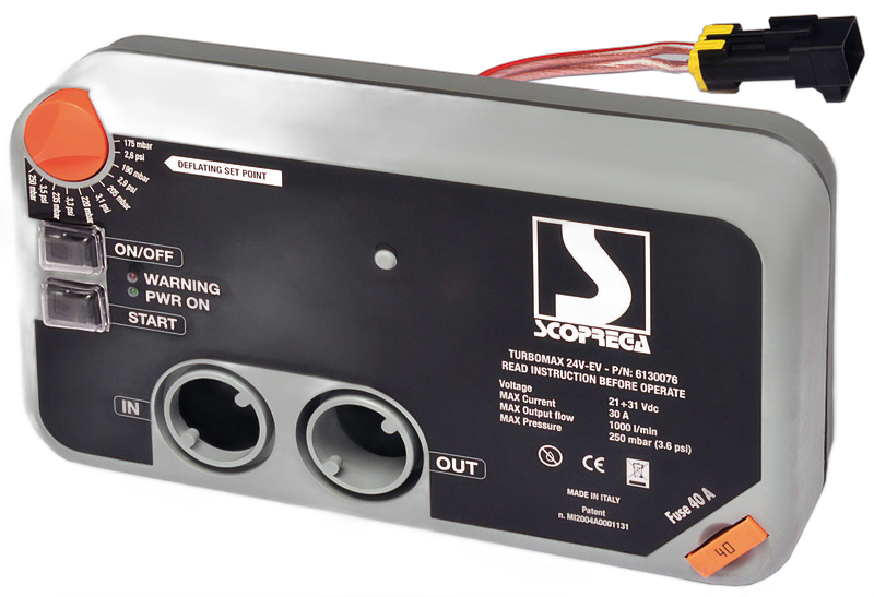Gonfiatore elettrico per gommoni BRAVO Turbo Max Kit