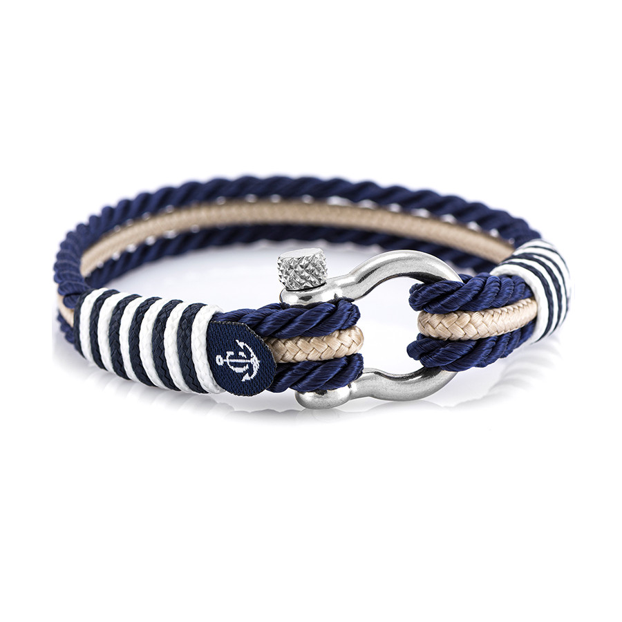 Bracciale Royal 3 Fili Bianco Blu MIS.22